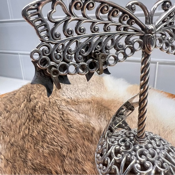 Vintage Taxco Mexico Sterling Silver Abalone Brooch Pin/ Pendant & Earrings Set - Picture 5 of 13